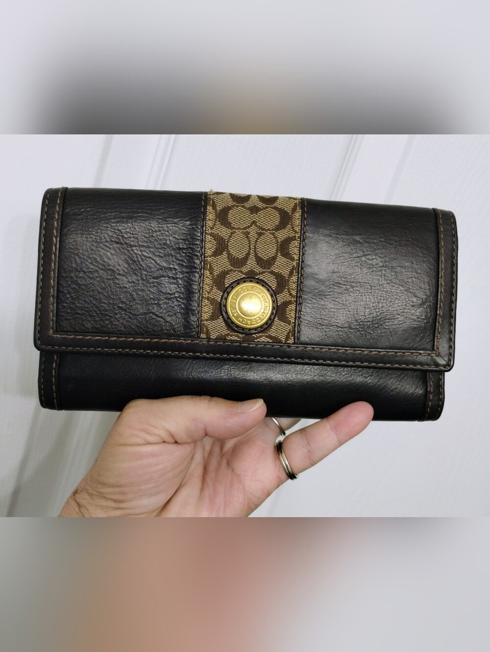 Coach Wallet Tattersall Y2K Vintage - Picture 10 of 10